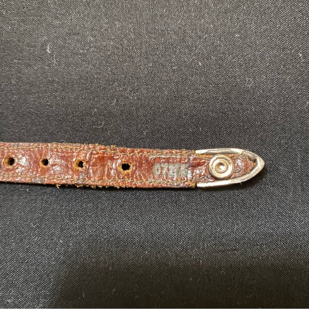VGT Brighton Red Leather Buckle Bracelet Silver 1996 - Picture 10 of 12